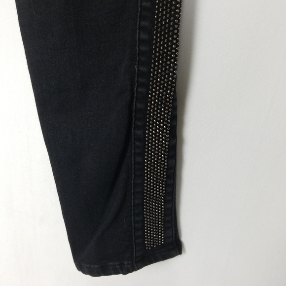 AG The Remi Ankle Studded Strip Sides Skinny Jeans - Picture 7 of 13